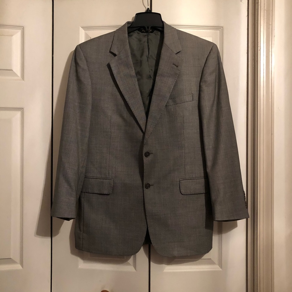 Jos A Bank Gordon Blazer Jacket Birdseye 42R